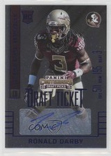 2015 Contenders Draft Picks College Ticket Blue Foil Ronald Darby #272 Auto rp9