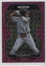 2022 Panini Prizm Draft Picks Neon Pink Velocity Prizm Zach Neto #PDP13 2u3