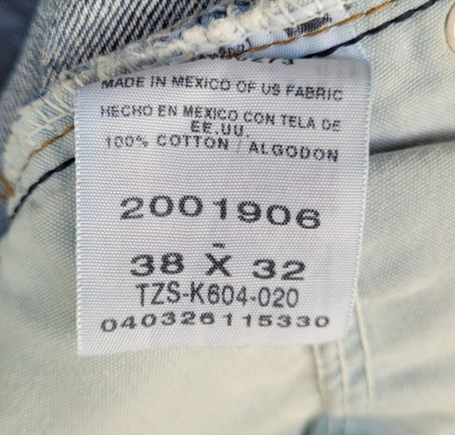 LEE Premium Jeans Mens 38x32 Regular Straight Blue Denim Workwear 36.5" Waist - Picture 4 of 13