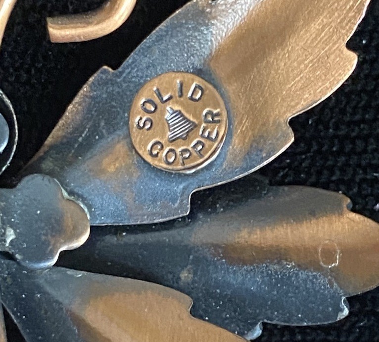 BELL Solid Copper Dragonfly Pin and CORO size 6.2… - image 13