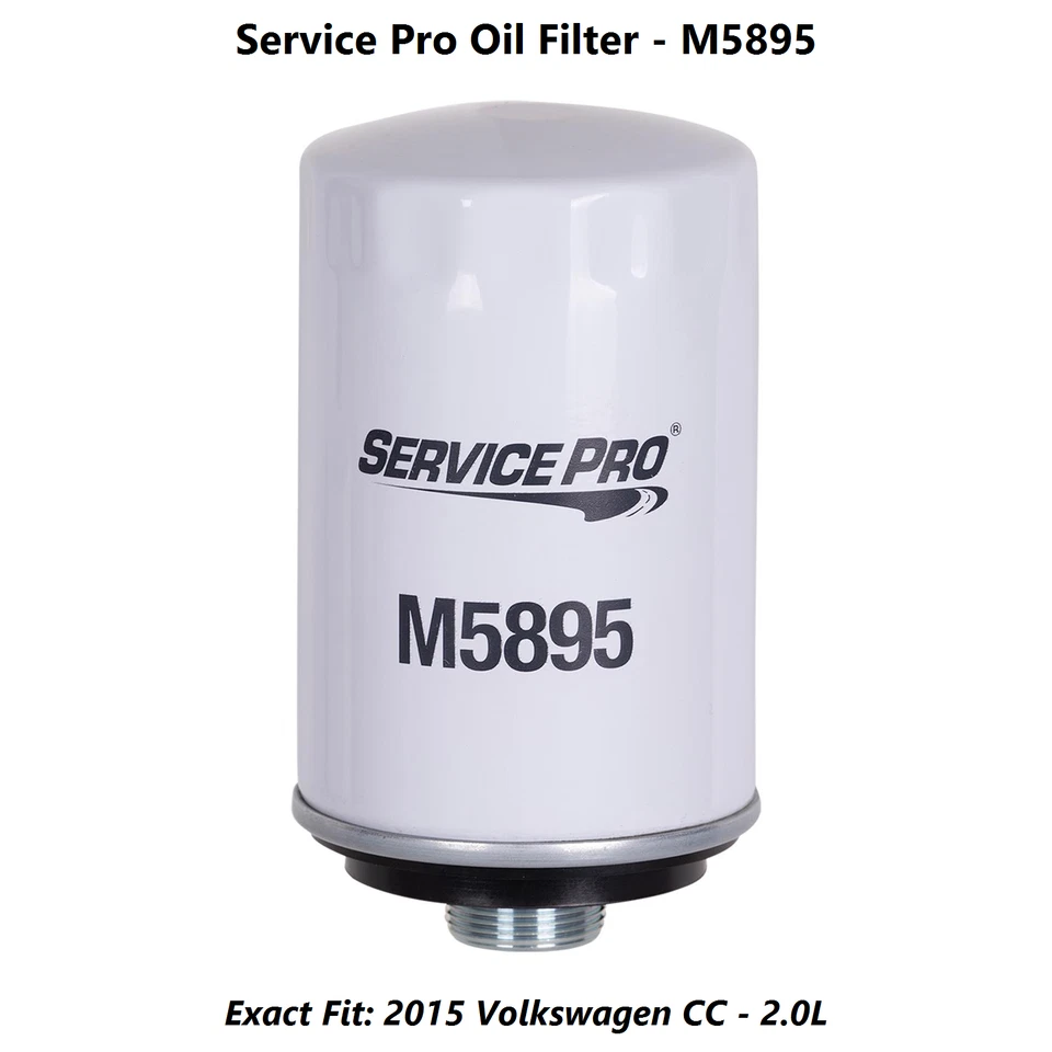 2015 Volkswagen CC 2.0L Complete Oil, Air & Cabin Filter Kit (5W-30) Foto 3 de 4