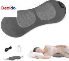 3-In-1 Back Massager with Heat Vibration, Smooth Spine Triple Fusion Lumbar Su
