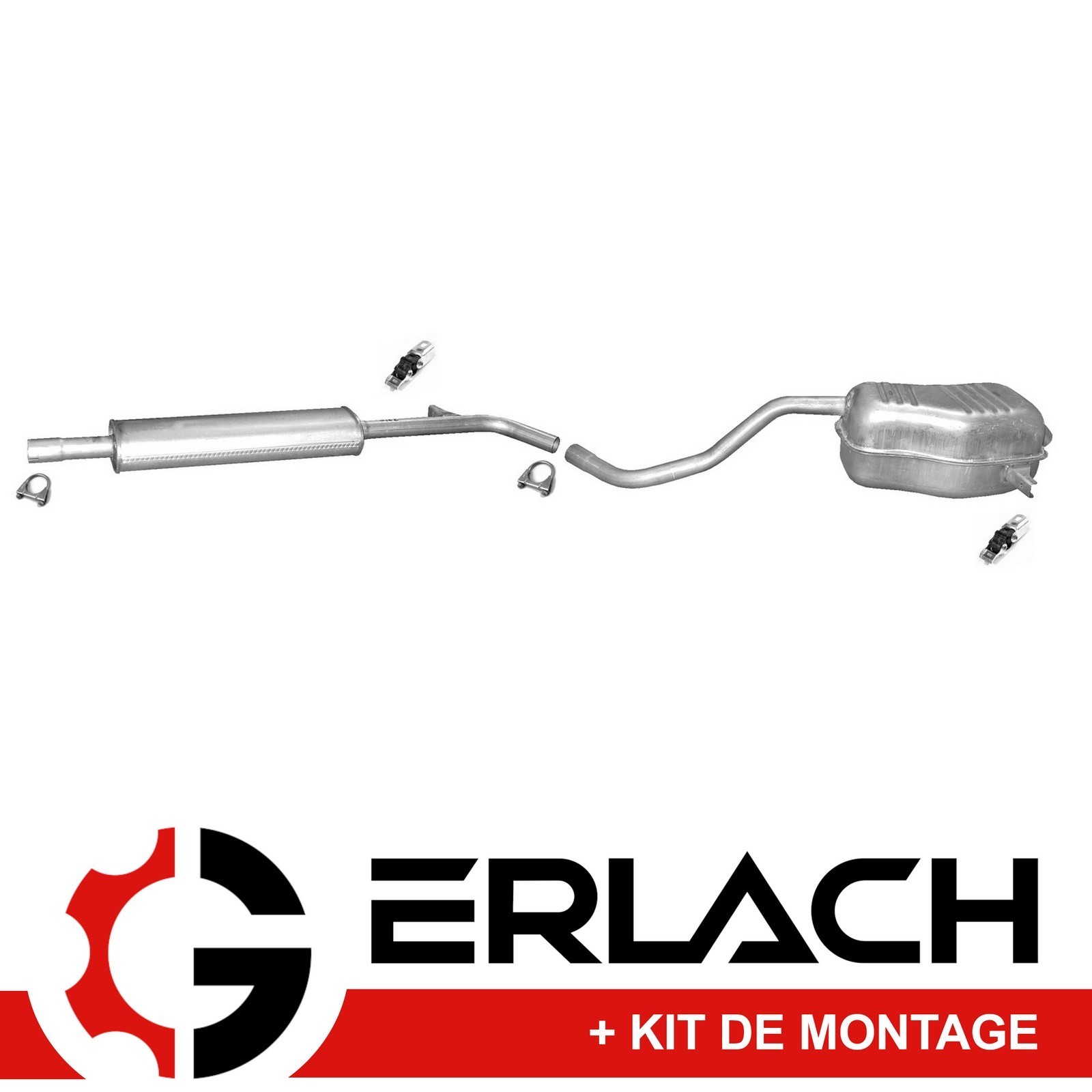 Silencieux pot échappement Renault Clio 3 essence 1.6 16V Grand Modus pièce 3884