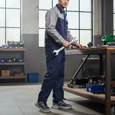 Baskets securite homme embout acier chaussures travail legeres protection - Photo 1/4