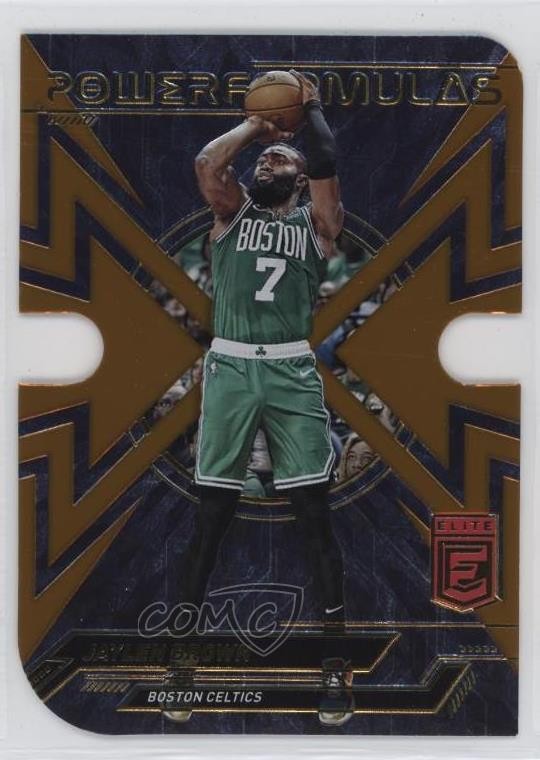 2022-23 Donruss Elite Power Formulas Orange Die-Cut Jaylen Brown #28 1f0y