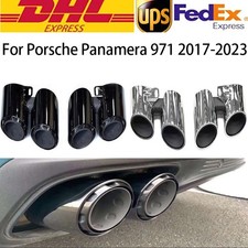 For Porsche Panamera 971 2017-2023 Car Exhaust Muffler Dual End Tip Tail Pipes A