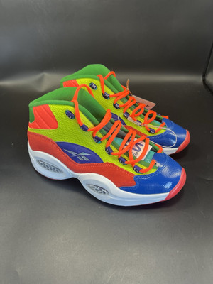 Reebok Allen Iverson Junior Question Color Medium Explosion HP3005 Size 6.5 Reebok Juniors Question Mid Color Explosion Sneakers HP3005  main image 3