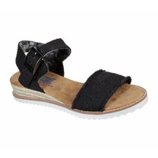 Women's Bobs from Skechers Desert Kiss Adobe Princess Sandals - Black - 8 - NIB
