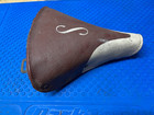 Vintage Schwinn Approved Red S Bike Bicycle Seat Saddle — photo 1