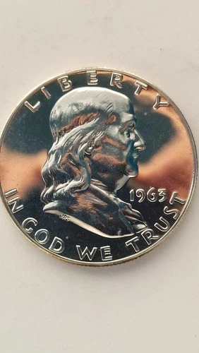 1963 United States Proof Franklin Half Dollar
