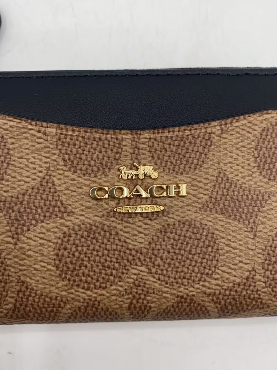 Authentic COACH Multi Function Card Case Canvas C… - image 3