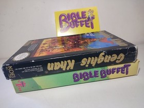 Empty Nintendo NES Game Boxes Only Bible Buffet Genghis Khan