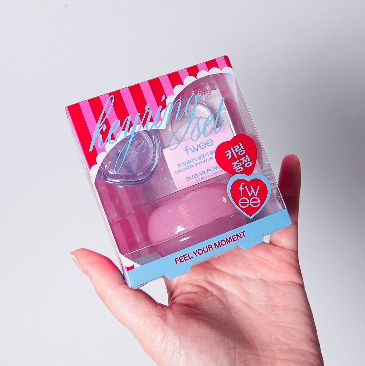 FWEE Lip & Cheek Glowy Jelly Pot 4g with Keyring & Mini Sugar