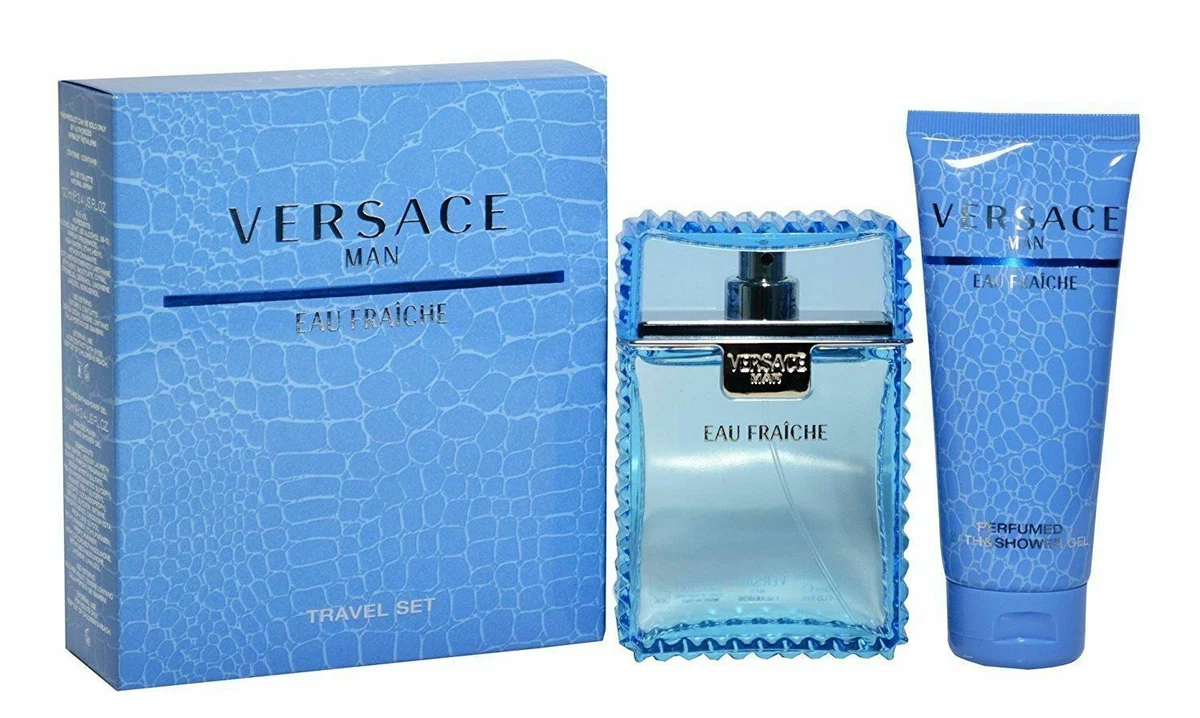 Versace Man Eau Fraiche EDT Spray 3.4 oz Shower Gel 3.4 oz