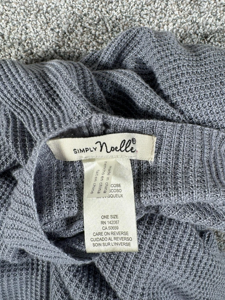 Poncho suéter tejido Simply Noelle para mujer talla única minimalista Lagenlook talla grande Foto 4 de 4
