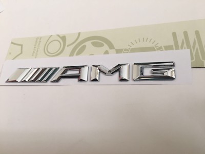 Premium Qualität 3D AMG Badge Emblem Aufkleber für Mercedes C E A S Klasse Chrom NEU
