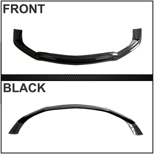 For Benz W212 E400 E300 Sport 2014-16 REAL CARBON Front Bumper Lip Spoiler Chin - Picture 11 of 12