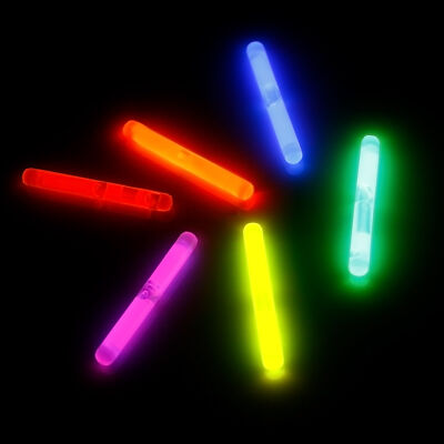 KNIXS 50 Stück Micro Mini Knicklichter Vorteilspack - 6-Farb-Mix