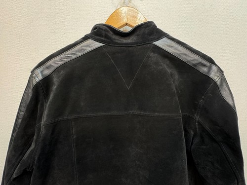 Tommy Hilfiger Mens Leather Jacket Size S Black Zip Up Pockets Biker - Picture 13 of 13