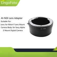 AI-NEX Lens Adapter for Nikon F Lens to for Sony NEX Alpha E Mount Camera