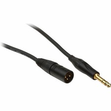 Mogami GOLD-TRSXLRM-15 Gold 1/4" TRS Male to XLR Male Balanced 15' Patch Cable