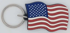 American USA Flexible Flag Key Chain - FREE SHIPPING FROM U.S.