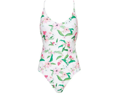 all about eve Piece Swimsuit, Size Women's, White Floral, BNWT