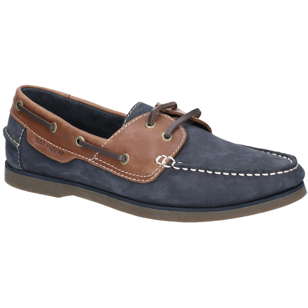 Hush Puppies Henry Mens Leather Boat Shoes Red UK 7