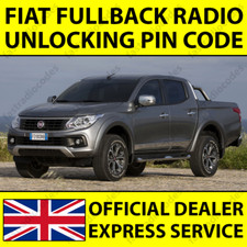 ✅FIAT FULLBACK AUTORADIO NAVIGAZIONE SBLOCCO PIN CODICE PER TUTTI I MODELLI✅