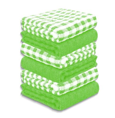 12er PACK FROTTEE GESCHIRRTÜCHER 100% ÄGYPTISCHE BAUMWOLLE KÜCHE GESCHIRR REINIGUNG BAR TUCH