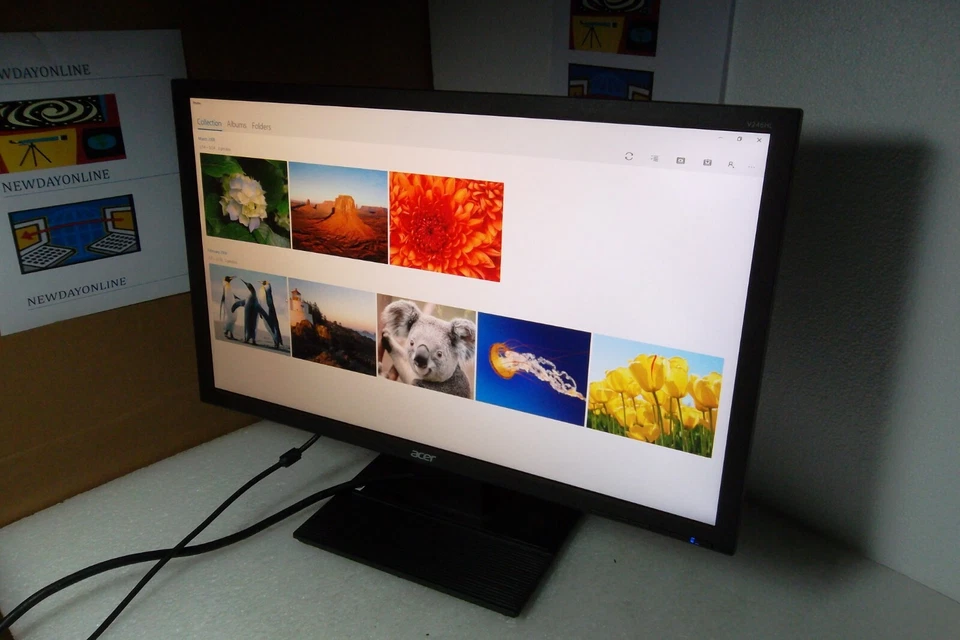 ACER V246HL 24" Widescreen LED Monitor Full HD 1080p w/VGA DVI UM.FV6AA.003 - Image 3 of 4