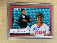 Signed 2023 Choice Bryant Betancourt Rookie Fresno Grizzlies Colorado Rockies