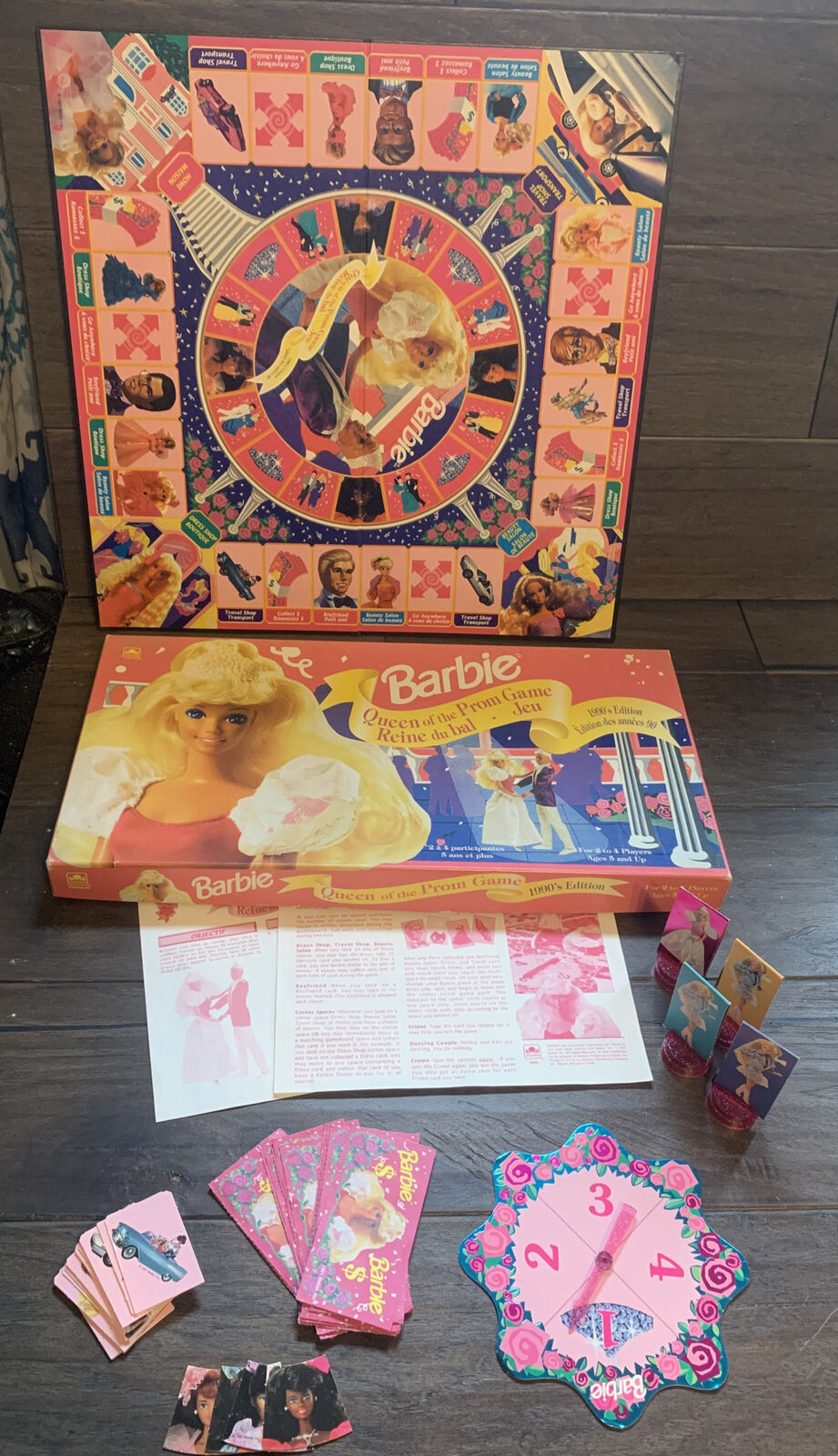 Board Game Replacement Pieces: The Barbie Game Queen of the Prom