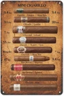 Vintage Cigar Tin Sign 8X12IN Rustic Metal Wall Art for Smoking Lounge, Man Cave