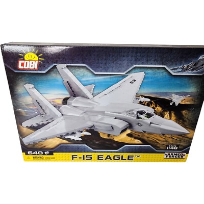 COBI Armed Forces F-15 Eagle 640 Pieces Jet Building Block Set # 5803 OPENED BOX