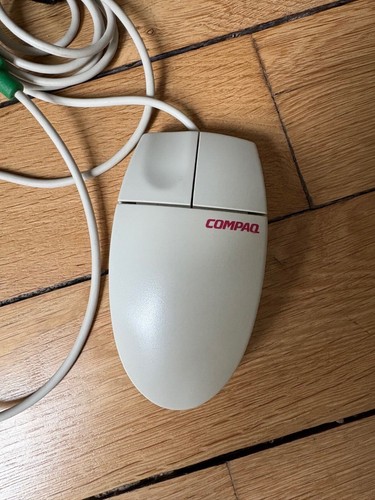 Compaq mouse PS/2 P/N M-S34 vintage for retro PC - Photo 2/6