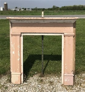 Wood Fireplace Mantel Architectural Salvage Victorian Rustic