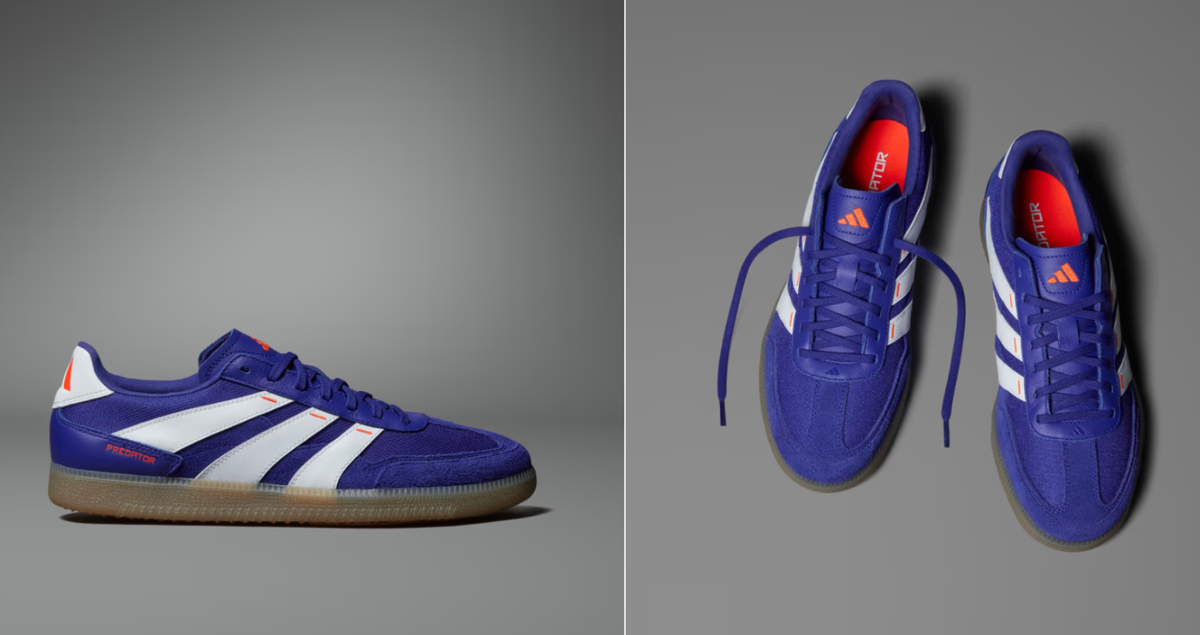 NEW Men's Adidas PREDATOR FREESTYLE Indoor SOCCER SHOES IF6309 Samba Blue  Red
