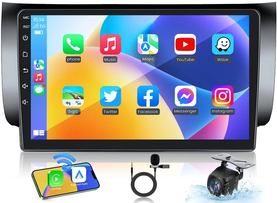 For Nissan Sentra 2013-2017 Apple CarPlay Car Radio Stereo 5G WiFi 10" 1280*800 - Image 3 of 4