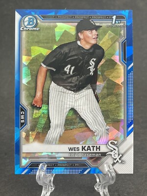 2021 Bowman Chrome Sapphire Wes Kath Rc #BDC-43 White Sox