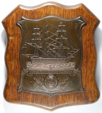 Piece of Copper from Horatio Nelson's HMS Victory with Crafted Ship & Provenance