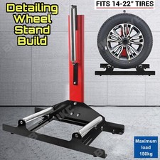 DETAILING WHEEL & TYRE ROLLER ROLLING CLEANING/COATING/POLISHING STAND PORTABLE