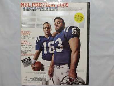 ESPN September 2009 NFL Preview Peyton Manning Jeff Saturday VERY RARE 2F
