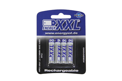 XciteRC - energyXXL Micro Akkus 900 mAh RTU TYP AAA 1,2V 4 Stück LR3