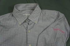 Peter Millar Long Sleeve Button Front Cotton Sport Shirt. Golf Pride Grips, M.