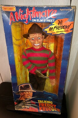 RARE NEW MATCHBOX 1989 TALK FREDDY KRUEGER NIGHTMARES ON ELM