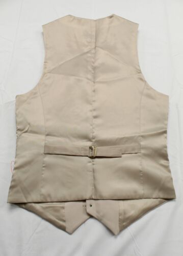 Asos Design Men's Super Skinny Front Button Suit Vest JW7 Stone Size 34 NWT - Picture 3 of 3