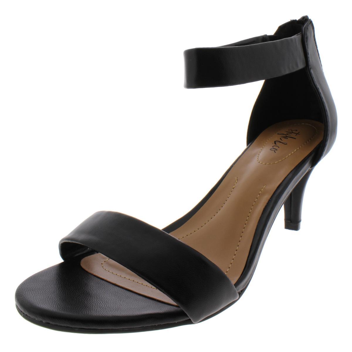 Style & Co. Женские черные модельные босоножки Paycee 6 размера (B,M) BHFO 1665