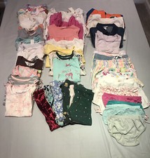 Lot of 39  Baby Girls Cloths (cat/jack, Carters,Grayson Mini, H&M, TCP, Zara)