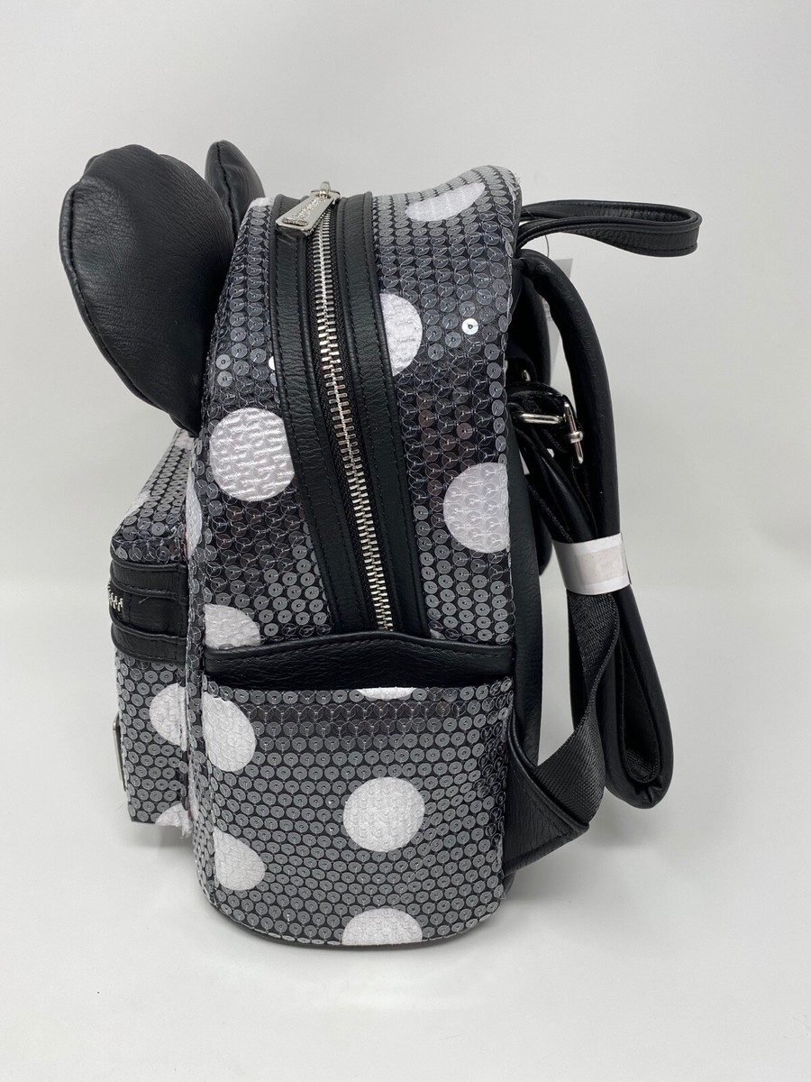 Disney Park Loungefly Minnie Mouse Sequin Polka Dot 3D Ear  display picture 3